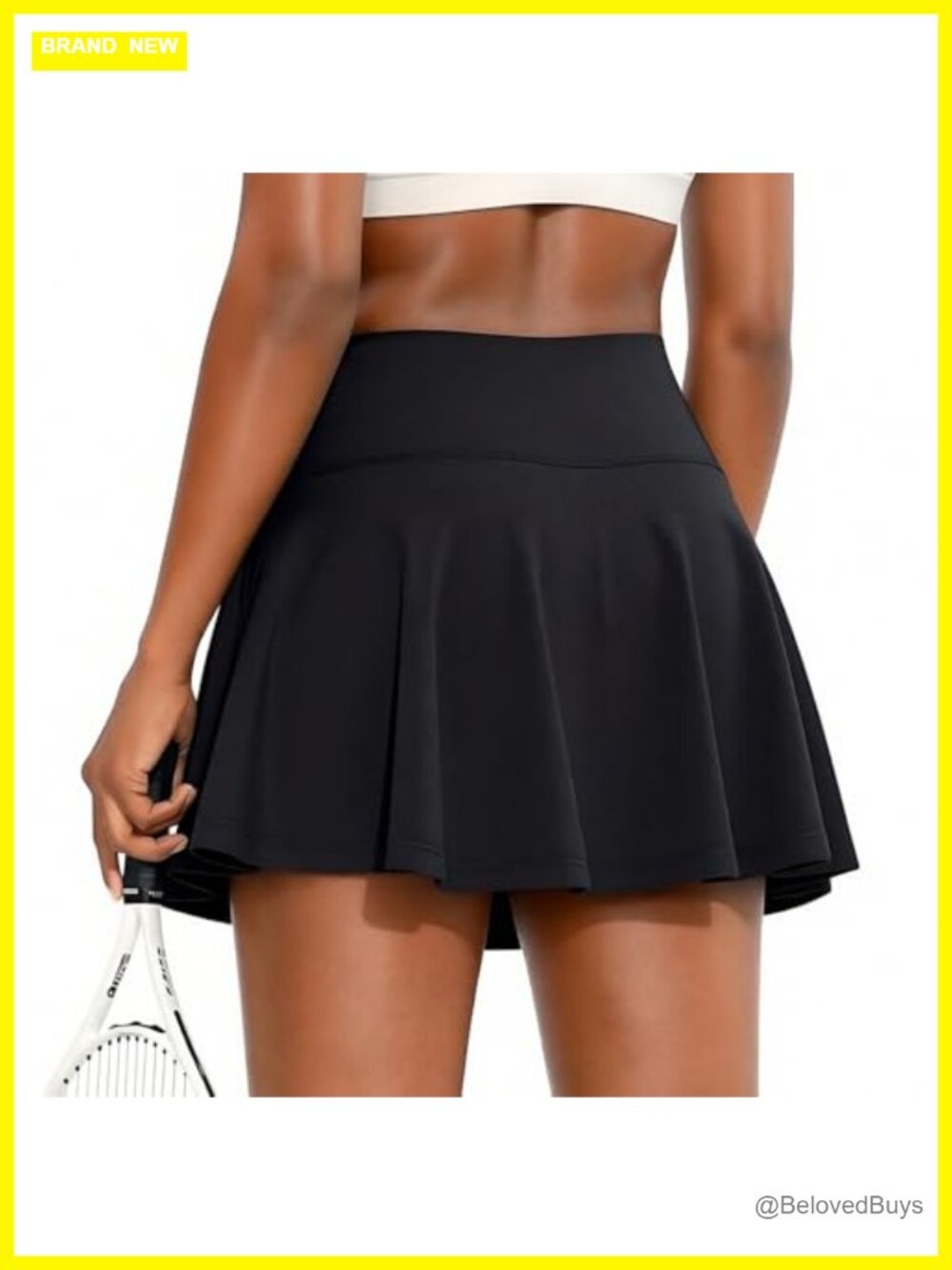 Women's High Waisted Pleated Tennis Skort with Pockets Built-in Shorts
